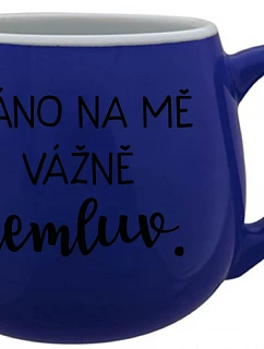 NA MĚ  modrý keramický hrníček 300 ml model 22163613 - Giftela