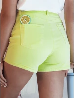 Dámské džínové šortky GLAMWEAR žluté FashionStreet SY0361