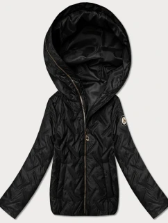 pikowana kurtka damska Goodlookin czarna model 22004206 - S'WEST