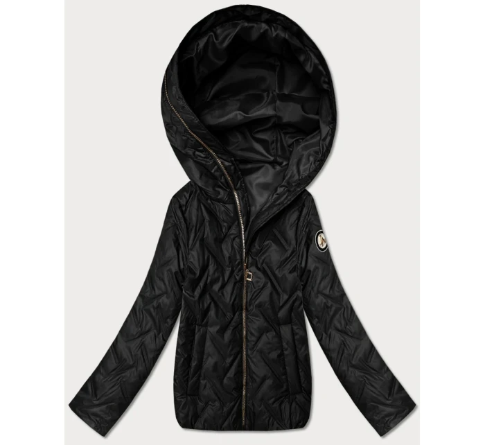 pikowana kurtka damska Goodlookin czarna model 22004206 - S'WEST pikowana kurtka damska Goodlookin czarna model 22004206 - S'WEST