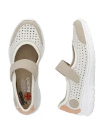 Pohodlná polobotka W béžová model 22033608 - Rieker