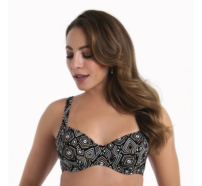 Style Sibel Top Bikini - horní díl 8447-1 černo/zlatá - Anita Classix