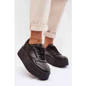 Dámské tenisky na masivní platformě Černé Feressa