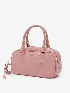 Malá kabelka typu z eko semiše Růžová model 22111520 - Flora&Co