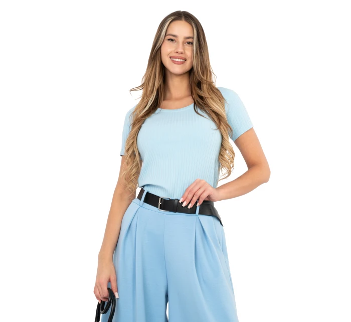 Bluzka RV BZ model 22002704 jasny niebieski - FPrice Bluzka RV BZ model 22002704 jasny niebieski - FPrice