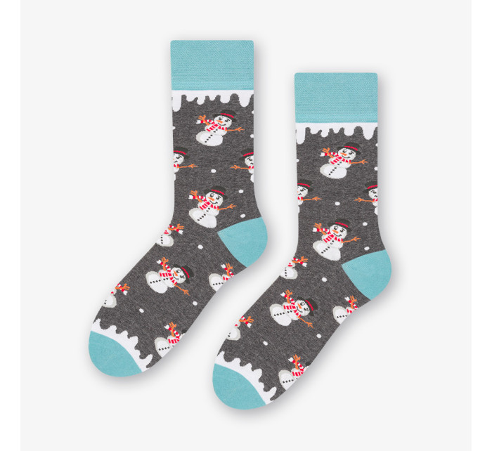 Ponožky Sněhuláci 079-244 Melange Grey - Více