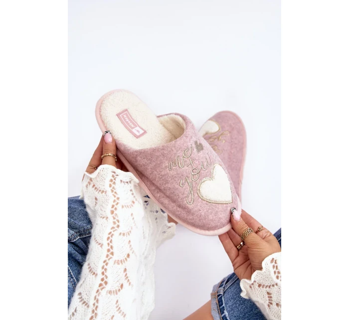 Dámské klasické zateplené pantofle Pink Mabira Dámské klasické zateplené pantofle Pink Mabira