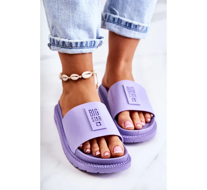 Dámské módní pantofle Big Star - světle fialové Dámské módní pantofle Big Star - světle fialové
