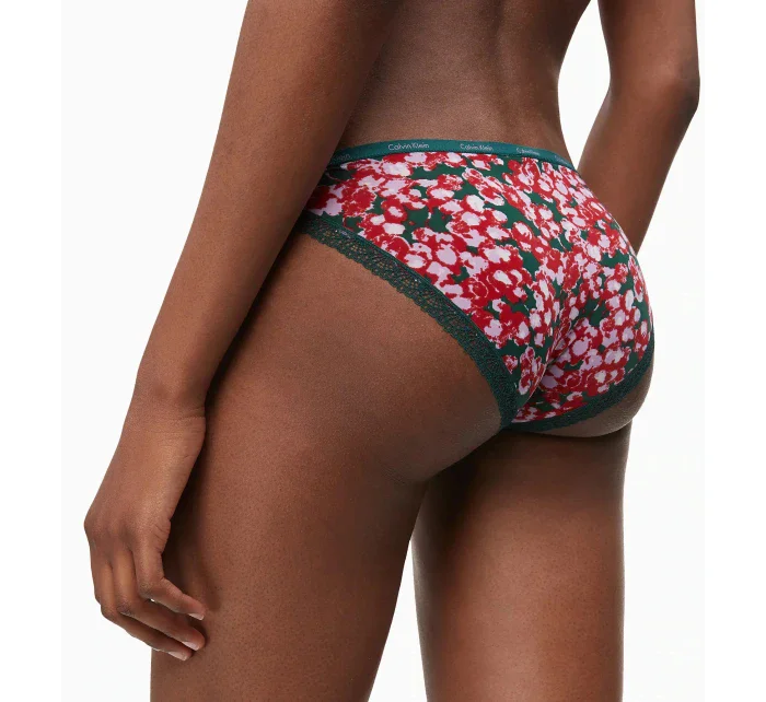 Kalhotky D3447E-YTU zelenočervená - Calvin Klein