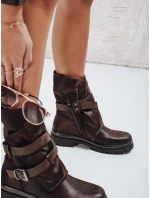 FashionStreet hnědé dámské boty ZY1143 FashionStreet hnědé dámské boty ZY1143