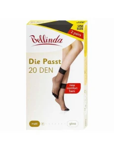 Silonkové matné ponožky 2 páry DIE PASST SOCKS 20 DEN - BELLINDA - černá