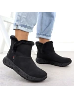 Dámské nepromokavé sněhule s kožíškem model 21906050 černé - Rieker