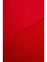 Krátká mikina na zip červená