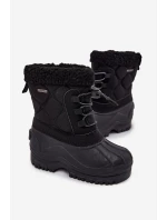 Zateplené dětské sněhule na zip Big Star OO374073 Černé Zateplené dětské sněhule na zip Big Star OO374073 Černé