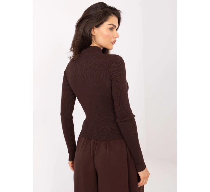Jumper D93050Z90814A tmavě hnědý Jumper D93050Z90814A tmavě hnědý