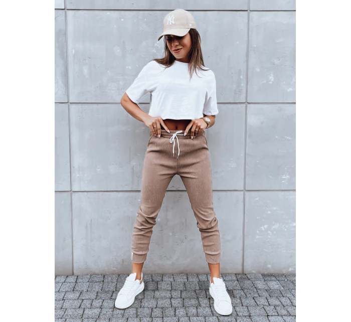 Dámské tepláky LUNASLEEP camel FashionStreet UY1650 Dámské tepláky LUNASLEEP camel FashionStreet UY1650