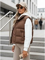 kamizelka damska bez brązowa model 22324219 - FashionStreet kamizelka damska bez brązowa model 22324219 - FashionStreet