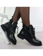 Dámské zateplené kožené boty model 21905677 - S.Barski Dámské zateplené kožené boty model 21905677 - S.Barski