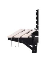 ZAHRADNÍ GRILOVACÍ KOLO 83x45,5x86,5 cm ČERNÉ