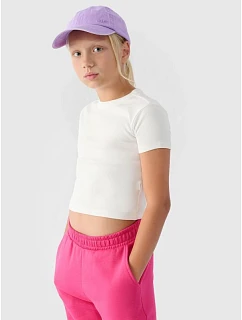 Hladké dívčí tričko 4F 4FJRSS24TTSHF2053-11S