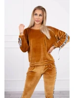 model 21753112 velbloudí velurová sada - K-Fashion model 21753112 velbloudí velurová sada - K-Fashion