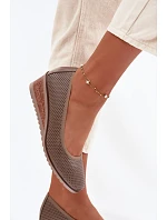 Dámské polobotky na platformě Vinceza 58629 tmavě béžové