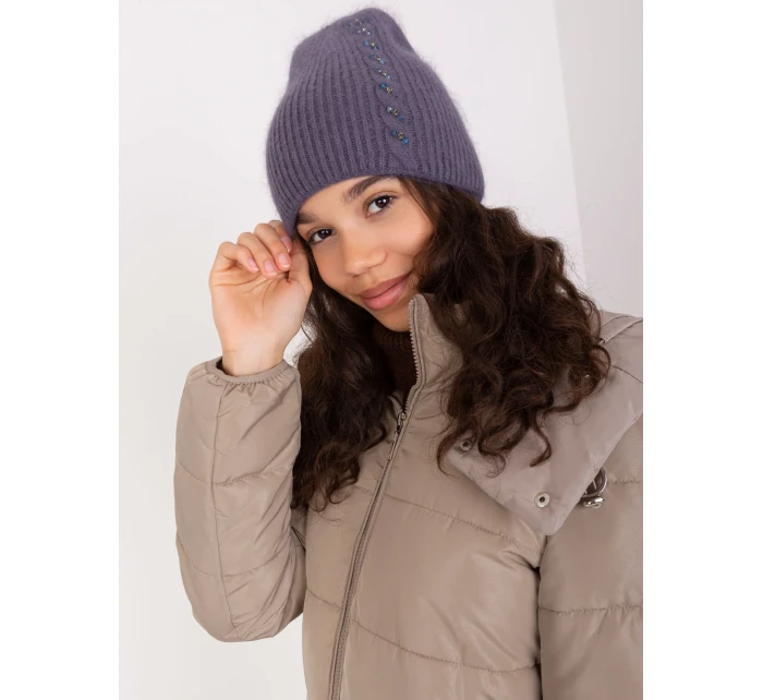 Czapka AT CZ model 19018665 grafitowy - FPrice Czapka AT CZ model 19018665 grafitowy - FPrice