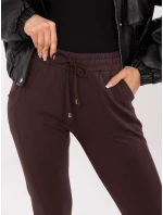 Tepláky RV DR 3589.05X tmavě hnědé