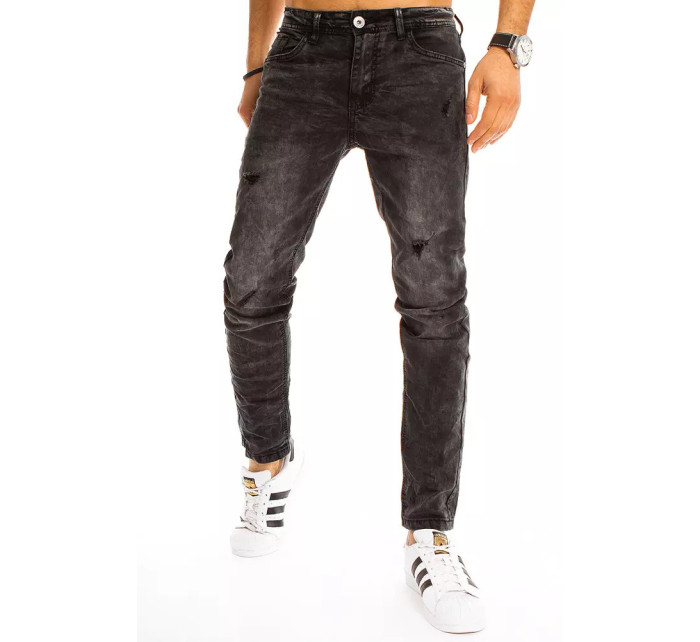 Černé pánské riflové kalhoty Dstreet UX3211