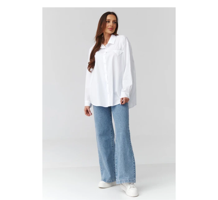 Košile s dlouhým rukávem model 224103 Makadamia Košile s dlouhým rukávem model 224103 Makadamia