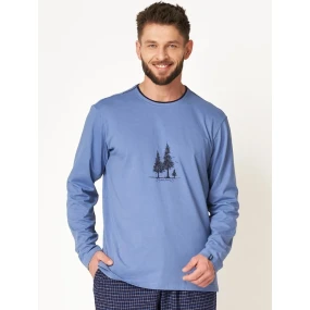 Pánské pyžamo Key MNS 458 B24 long/r M-2XL Pánské pyžamo Key MNS 458 B24 long/r M-2XL