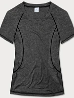 Dámské sportovní tričko v grafitové barvě (A-2158)