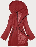 Tenká bunda s kapucí S'West v červené barvě (B8236-4)