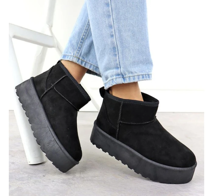 Dámské sněhule semišové černé Potocki 16322