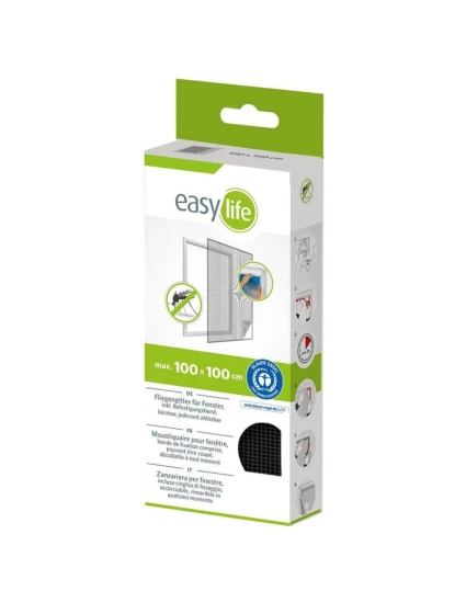 MOSKYTIÉRA NA OKNO 100X100 ČERNÝ POLYESTER + PÁSEK NA SUCHÝ ZIP MOSKYTIÉRA NA OKNO 100X100 ČERNÝ POLYESTER + PÁSEK NA SUCHÝ ZIP