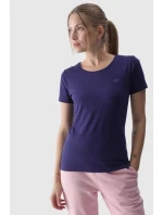 Dámské Hladké Tričko S Modré model 21668556 - 4F Dámské Hladké Tričko S Modré model 21668556 - 4F