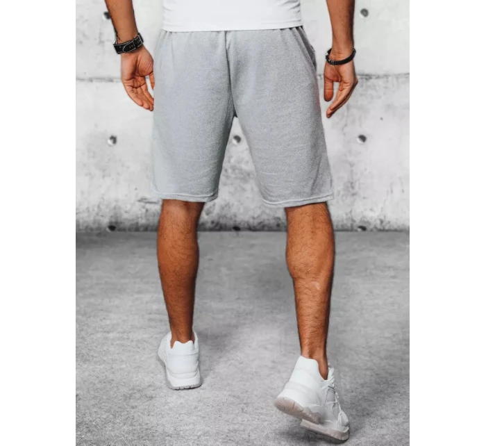 Pánské světle šedé teplákové kraťasy Dstreet model 21965125 - FashionStreet
