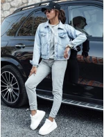 MILIAN dámská tepláková souprava světle šedá FashionStreet AY1103