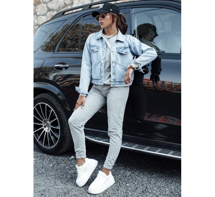 MILIAN dámská tepláková souprava světle šedá FashionStreet AY1103