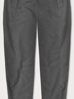 Tmavě šedé tenké teplákové kalhoty (CK03-5)