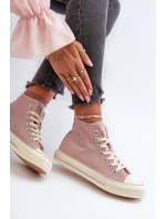 Dámské vysoké tenisky Big Star NN274277 růžové Dámské vysoké tenisky Big Star NN274277 růžové