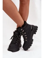 Dámské zateplené trapery Lee Cooper – černé Dámské zateplené trapery Lee Cooper – černé