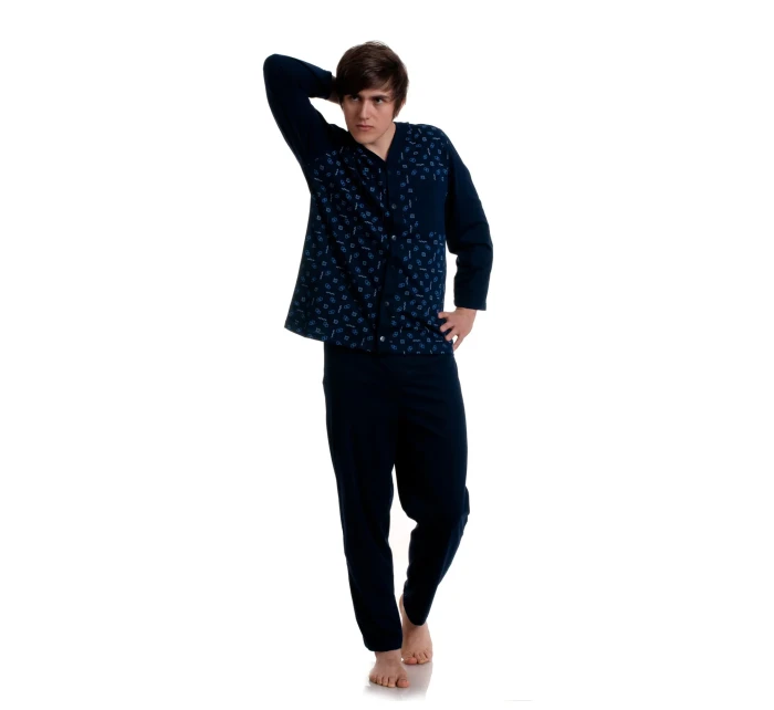 Pánské rozepínací pyžamo Gucio dł/r M-2XL