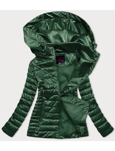 Zelená dámská bunda s kapucí (2021-11)