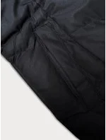 Černá krátká dámská prošívaná zimní bunda model 21247084 - J.STYLE Černá krátká dámská prošívaná zimní bunda model 21247084 - J.STYLE