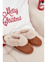 Dámské pantofle s kožíškem Camel model 21772648 - Boto Dámské pantofle s kožíškem Camel model 21772648 - Boto