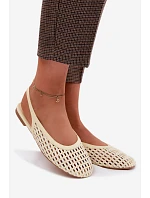 Dámské sandály Pletené Žluté model 22125677 - Boto