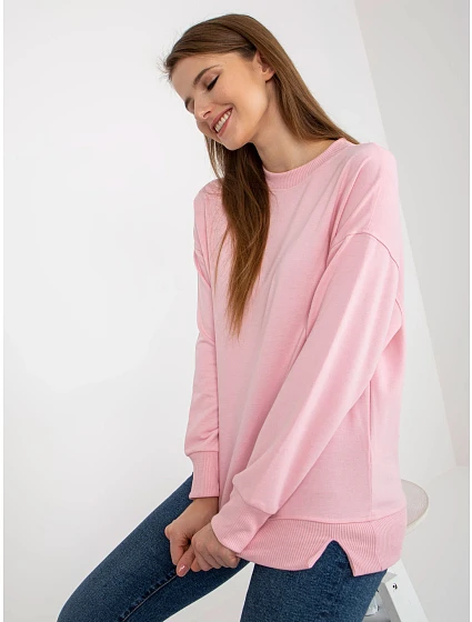 Dámská halenka MA BL světle růžová model 18284008 - FPrice Dámská halenka MA BL světle růžová model 18284008 - FPrice