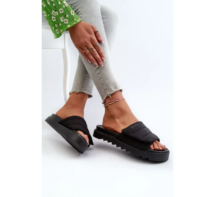 Dámské pantofle na platformě Big Star Černá Dámské pantofle na platformě Big Star Černá