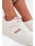 Dámské tenisky na platformě Big Star – bílé Dámské tenisky na platformě Big Star – bílé